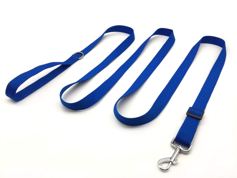 MANDAO 10FT Adjustable Dog Leash, Nylon Dog Leashes for Medium Large Dogs (Blue) - Image 2